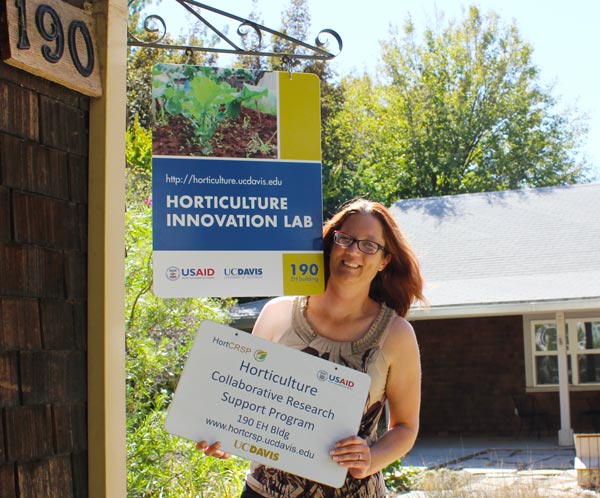 Amanda Crump associate director of Horticulture Innovation Lab explore potential partners 